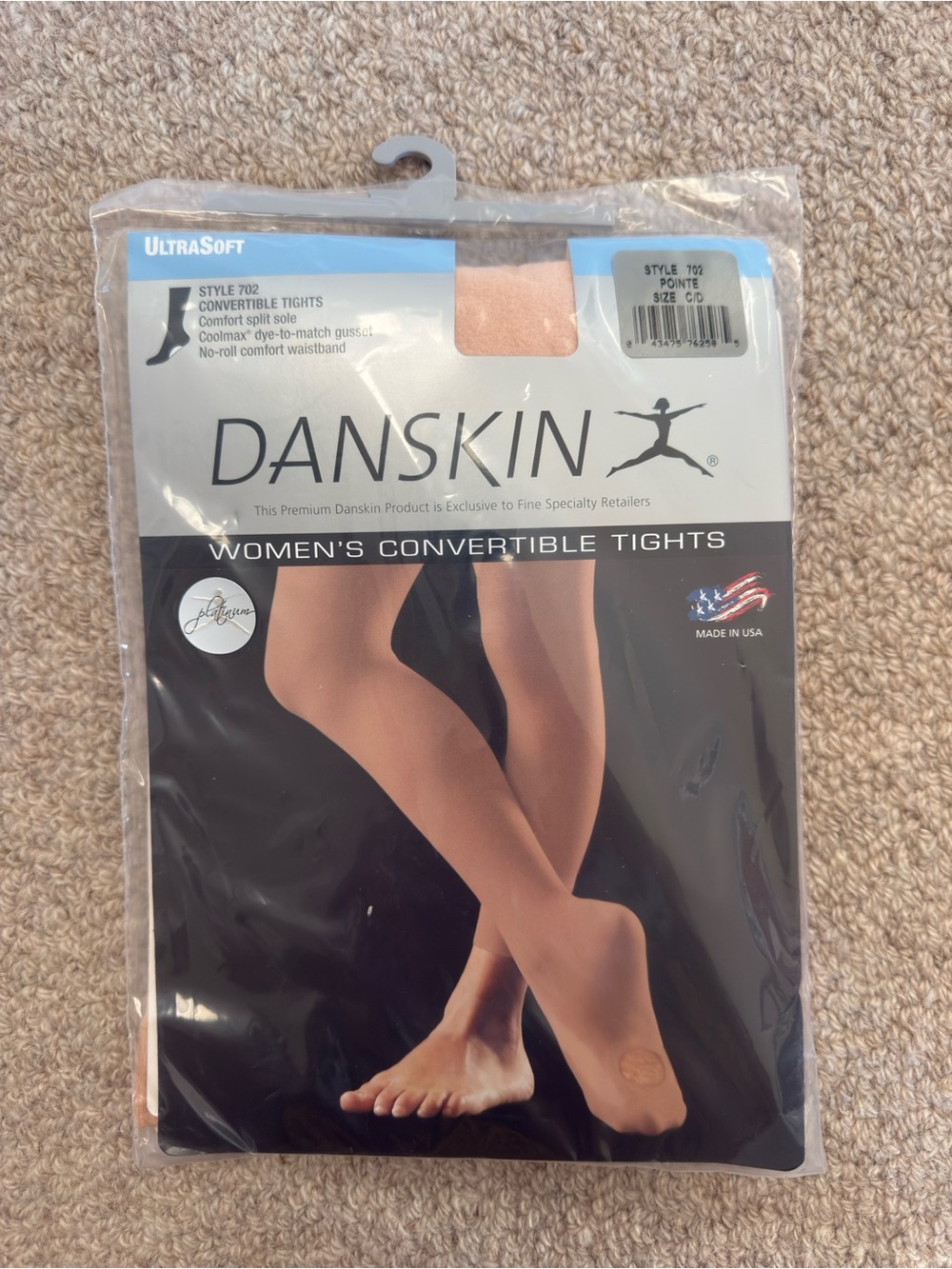 Danskin Women's Convertible Tights in Beige